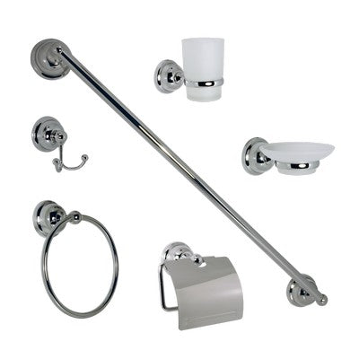 Comprar JE33-C JUEGO DE ACCESORIOS OSLO 6PZAS CROMO. Pisos y azulejos en México