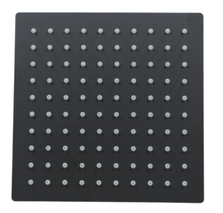 Comprar 10896 REGADERA SIENA 15 CM CUADRADA NEGRO MATE. Pisos y azulejos en México