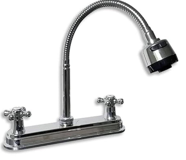 Comprar 08-K930 MEZCLADORA P/COCINA 8" CROMO CUELLO FLEXIBLE (E). Pisos y azulejos en México