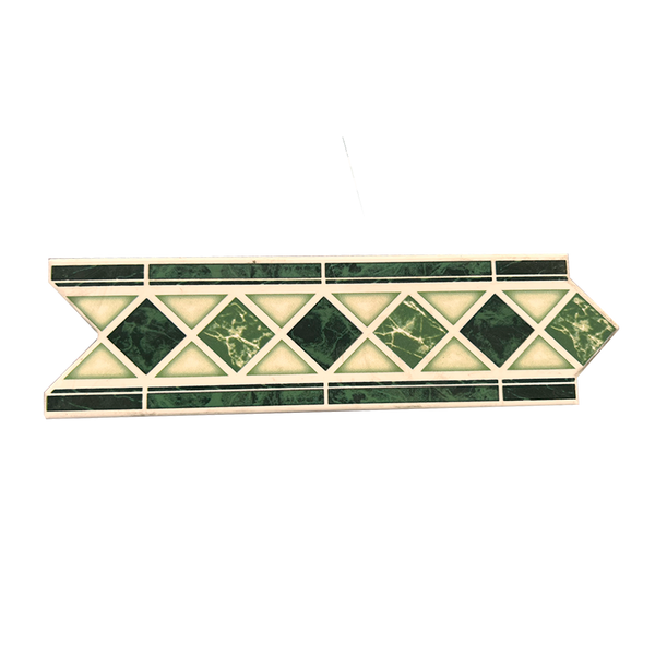 Comprar LISTELO 6 CM X 20 CM CUADRATO VERDE. Pisos y azulejos en México