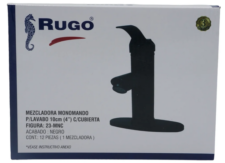 Comprar 23MNC MONOMANDO LAVABO MONOMANDO C/CHAPETON NEGRO. Pisos y azulejos en México