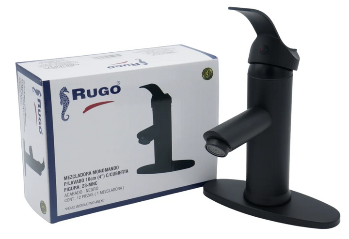 Comprar 23MNC MONOMANDO LAVABO MONOMANDO C/CHAPETON NEGRO. Pisos y azulejos en México