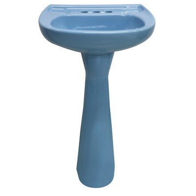 Comprar LAVABO Y PEDESTAL JAZMIN AZUL HOLANDA (Calidad única)*. Pisos y azulejos en México