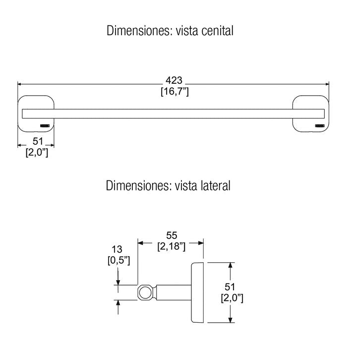 Comprar PIA-105 TOALLERO DE BARRA PIAZZA. Pisos y azulejos en México
