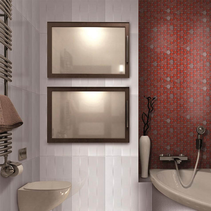 Comprar MURO LAMOSA TUNDRA BLANCO 25 CM X 40 CM. Pisos y azulejos en México