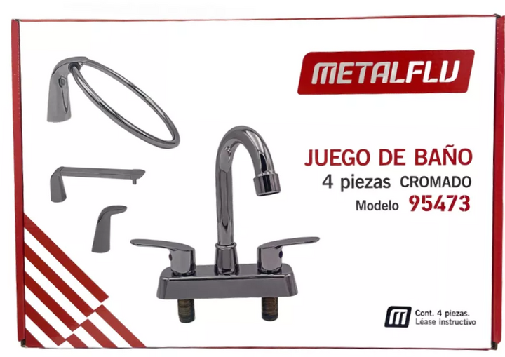 Comprar 95473 KIT ACCESORIOS P/BAÑO CROMO (4 PIEZAS). Pisos y azulejos en México