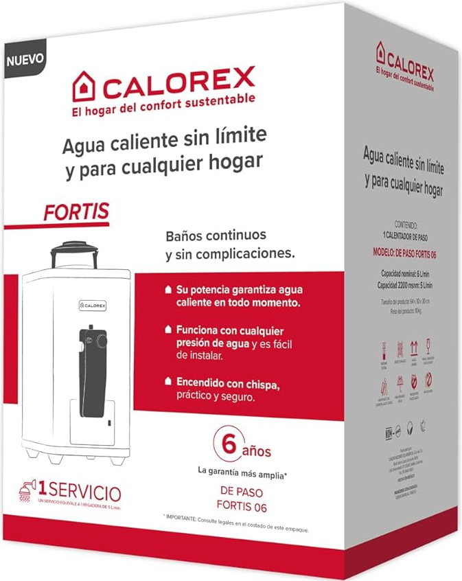 Comprar CALOREX DE PASO FORTIS 06 GAS NATURAL. Pisos y azulejos en México