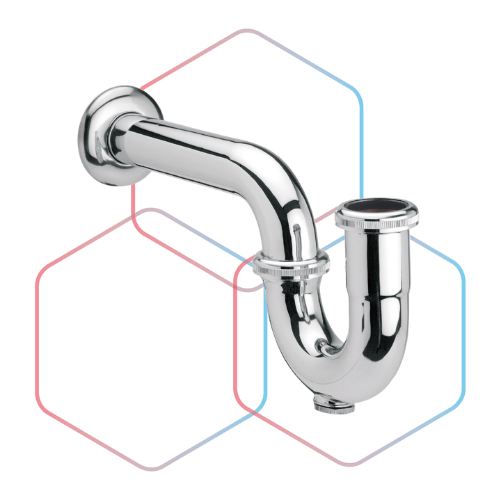 Comprar CES-01 CESPOL P/LAVABO CON REGISTRO CROMO. Pisos y azulejos en México