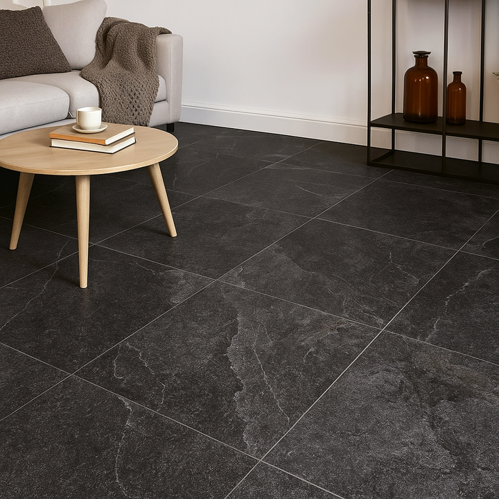 Comprar PISO CASTEL MYST BLACK  60 CM X 60 CM. Pisos y azulejos en México