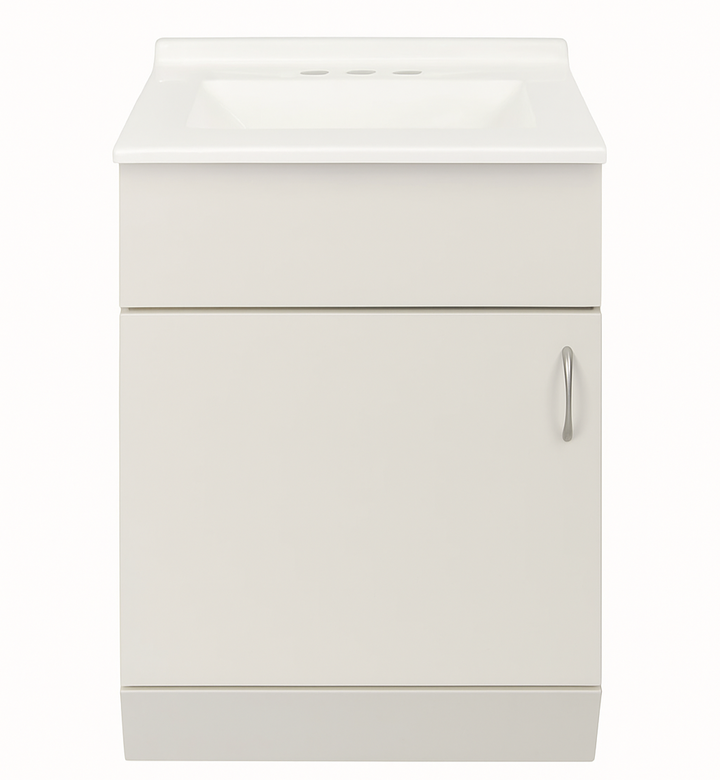 Comprar TOCADOR JAZMIN 48 CM X 43 CM BLANCO ALTO BRILLO CON OVALIN. Pisos y azulejos en México