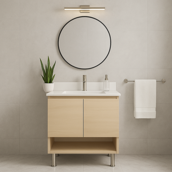 Comprar TOCADOR TOLUCA 61 CM X 40 CM NEBRASKA CON CUBIERTA BLANCA. Pisos y azulejos en México