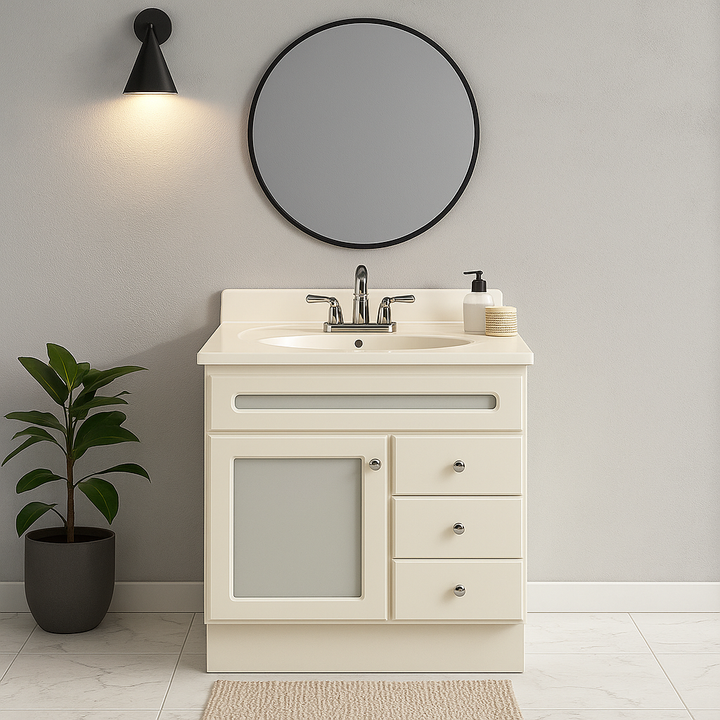 Comprar TOCADOR AZALIA MEL. 63X47 TOSCANA CON OVALIN HUESO. Pisos y azulejos en México