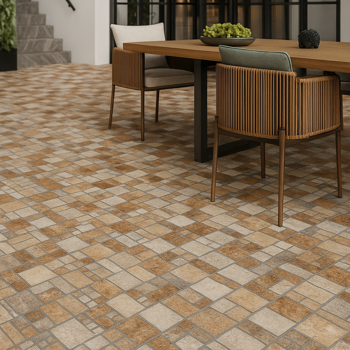 Comprar PISO LAMOSA ROCALLA ROJO 55 CM X 55 CM. Pisos y azulejos en México