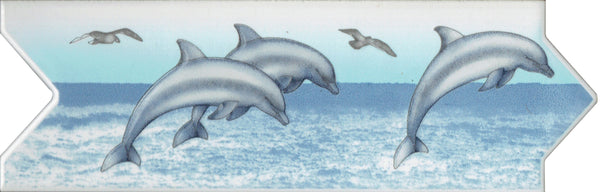 Comprar CENEFA AGUA CLARA 8 CM X 25 CM AZUL PUNTA FLECHA PIEZA. Pisos y azulejos en México