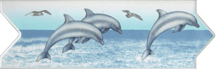 Comprar CENEFA AGUA CLARA 8 CM X 25 CM AZUL PUNTA FLECHA PIEZA. Pisos y azulejos en México