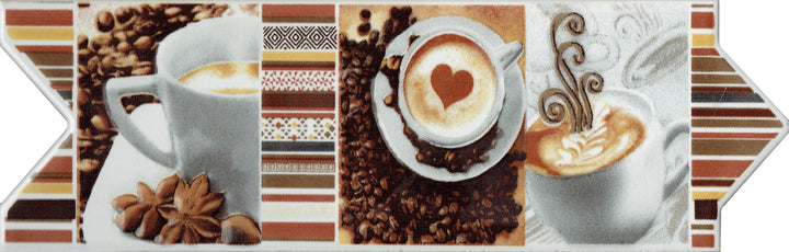 Comprar CENEFA AMARETO 8 CM X 25 CM CAFÉ PUNTA FLECHA. Pisos y azulejos en México