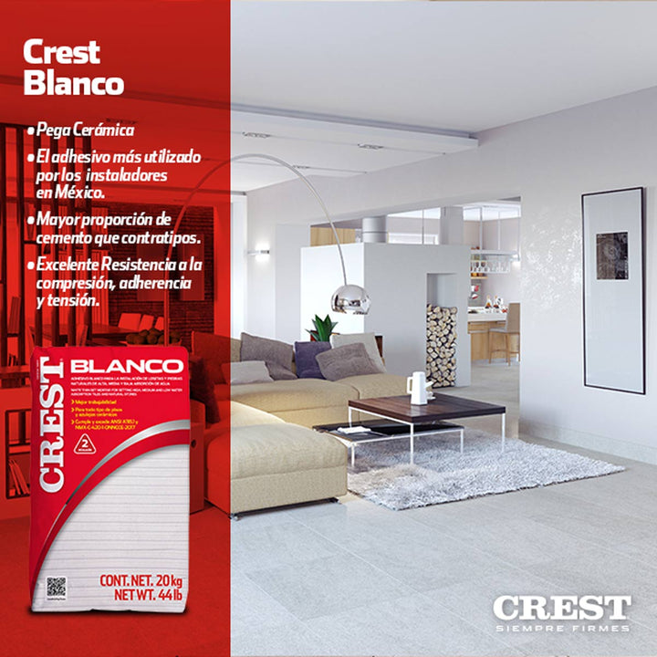 Comprar PEGA AZULEJO CREST 20 KG. Pisos y azulejos en México