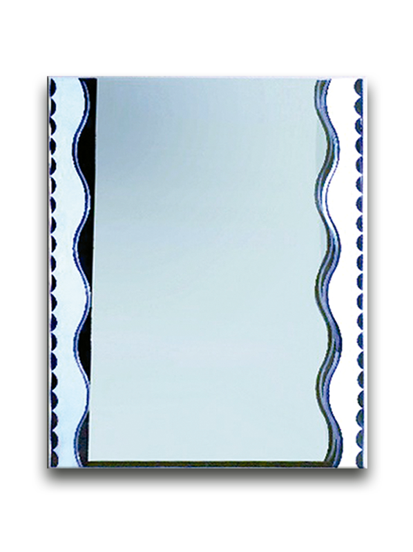 Comprar ESPEJO TX-3111 80X60 RECTANGULAR OLAS (Calidad única)*. Pisos y azulejos en México