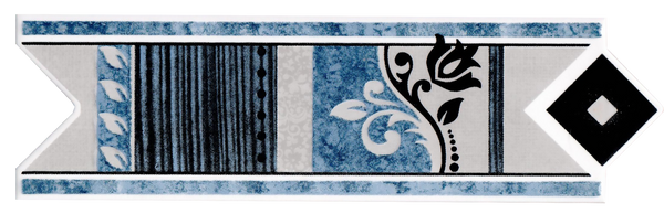 Comprar CENEFA KALINA 8 CM X 25 CM AZUL PUNTA FLECHA PIEZA. Pisos y azulejos en México
