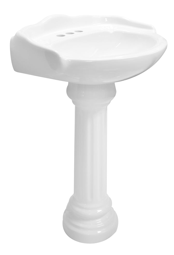 Comprar LAVABO Y PEDESTAL OXFORD BLANCO. Pisos y azulejos en México