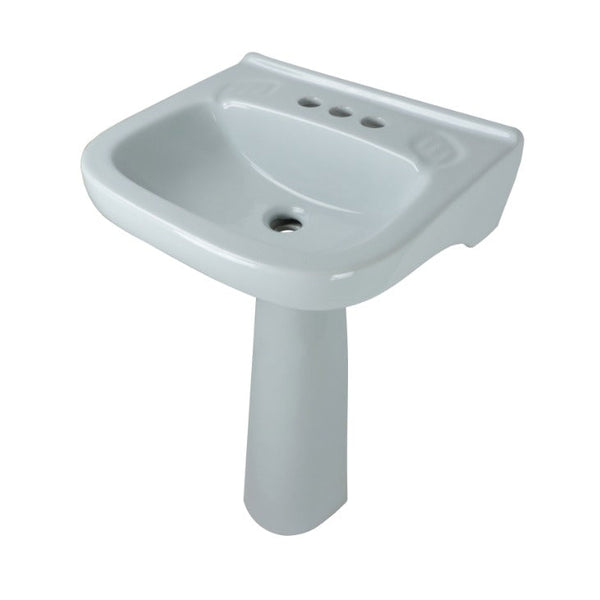 Comprar LAVABO Y PEDESTAL PREMIER GRIS COMERCIAL. Pisos y azulejos en México