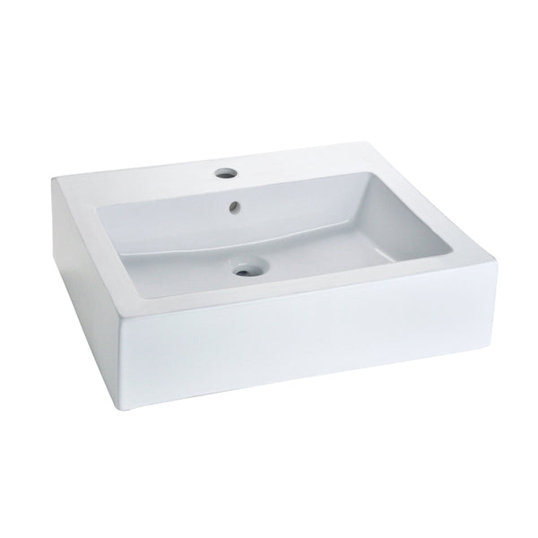 Comprar LV FUTURA1 LAVABO UNA PERFORACION P/SOBREPONER CON REBOSADERO BLANCO. Pisos y azulejos en México