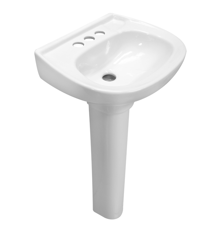 Comprar LAVABO Y PEDESTAL LUCAS BLANCO (Calidad única)*. Pisos y azulejos en México
