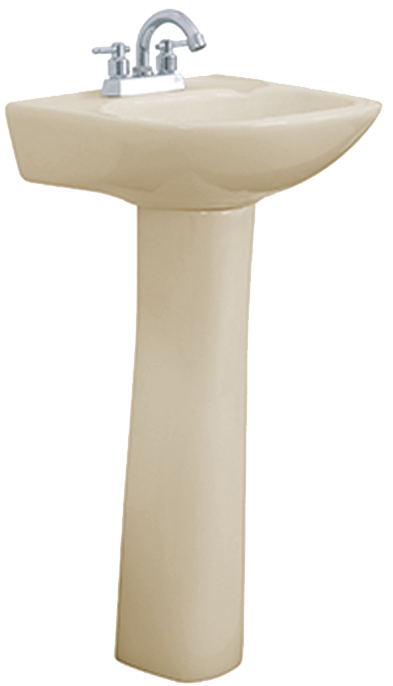 Comprar LAVABO Y PEDESTAL COMFORT MARFIL (Calidad única)*. Pisos y azulejos en México