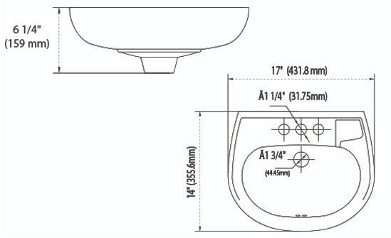 Comprar LAVABO LUCAS MARFIL (Calidad única)*. Pisos y azulejos en México