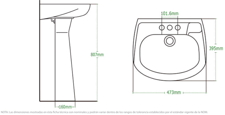 Comprar LAVABO Y PEDESTAL JAZMIN MARFIL (Calidad única)*. Pisos y azulejos en México