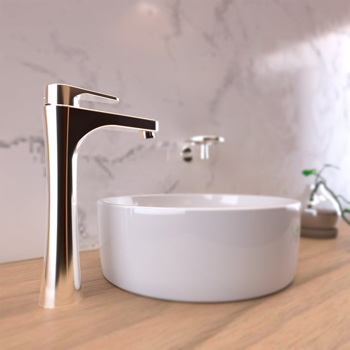 Comprar MO8X-DC-02 MONOMANDO ALTO LAVABO CONTRAREJILLA DECO CROMO. Pisos y azulejos en México