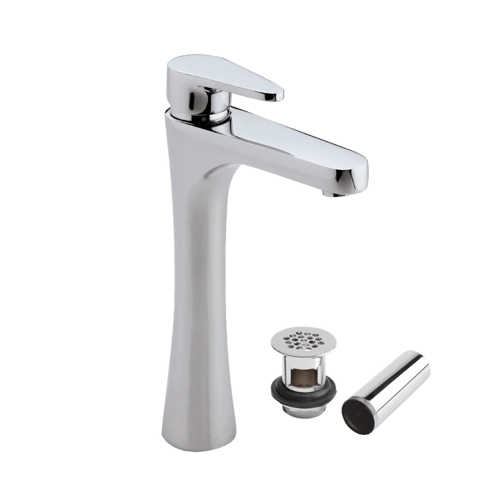 Comprar MO8X-DC-02 MONOMANDO ALTO LAVABO CONTRAREJILLA DECO CROMO. Pisos y azulejos en México