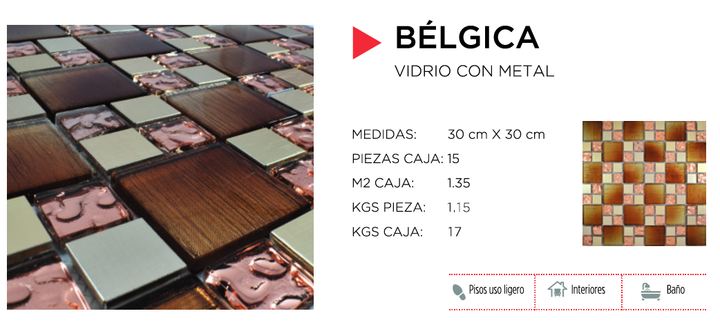 Comprar MALLA BELGICA 1 PZA 30 CM X 30 CM. Pisos y azulejos en México