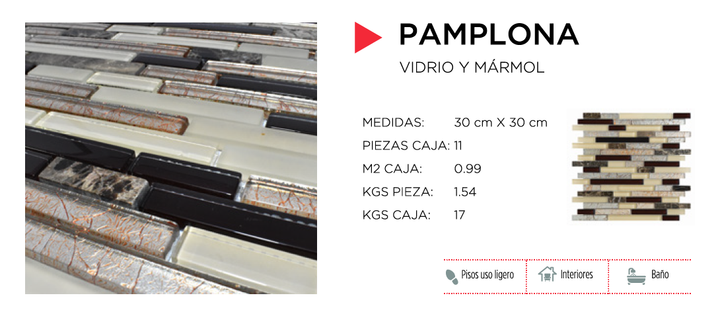 Comprar MALLA INGLATERRA/PAMPLONA 1 PZA 30 CM X 30 CM. Pisos y azulejos en México