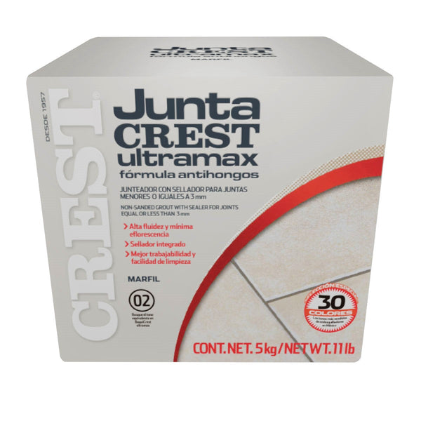 Comprar JUNTACREST ANTIHONGOS MARFIL ULTRAMAX 5KG. Pisos y azulejos en México