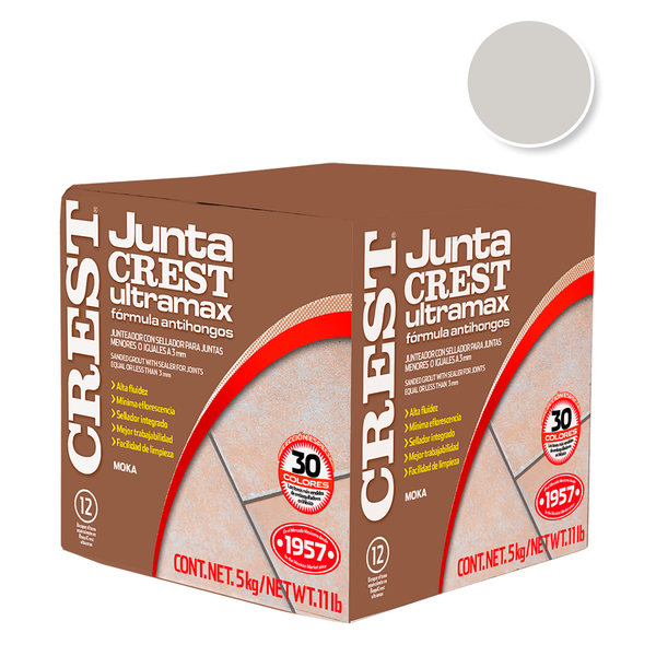 Comprar JUNTACREST ANTIHONGOS ARENA ULTRAMAX 5KG. Pisos y azulejos en México