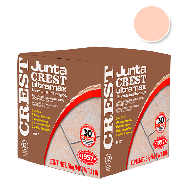 Comprar JUNTACREST ANTIHONGOS CREMA ULTRAMAX 5KG. Pisos y azulejos en México