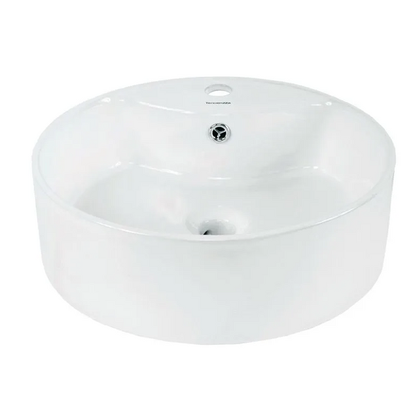 Comprar PL001 LAVABO IMERA REDONDO BLANCO. Pisos y azulejos en México