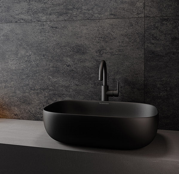 Comprar PL019 LAVABO BARI NEGRO BRILLO. Pisos y azulejos en México