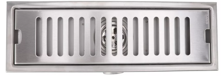 Comprar 48RR RESUMIDERO C/REJILLA 287X87MM ACERO INOX 201 ELECTROPULIDO. Pisos y azulejos en México