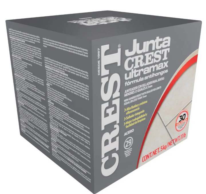 Comprar JUNTACREST ANTIHONGOS GRIS ACERO 5KG. Pisos y azulejos en México