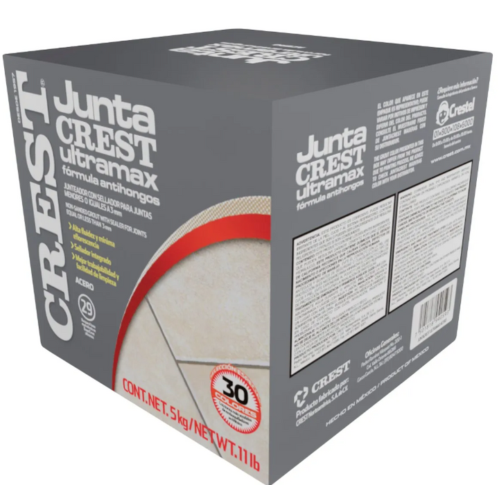 Comprar JUNTACREST ANTIHONGOS GRIS ACERO 5KG. Pisos y azulejos en México