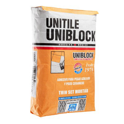 Comprar PEGA AZULEJO UNITILE BLANCO 20 KG. Pisos y azulejos en México