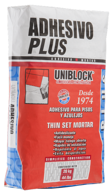 Comprar ADHESIVO UNIBLOCK PLUS 20 KG. Pisos y azulejos en México